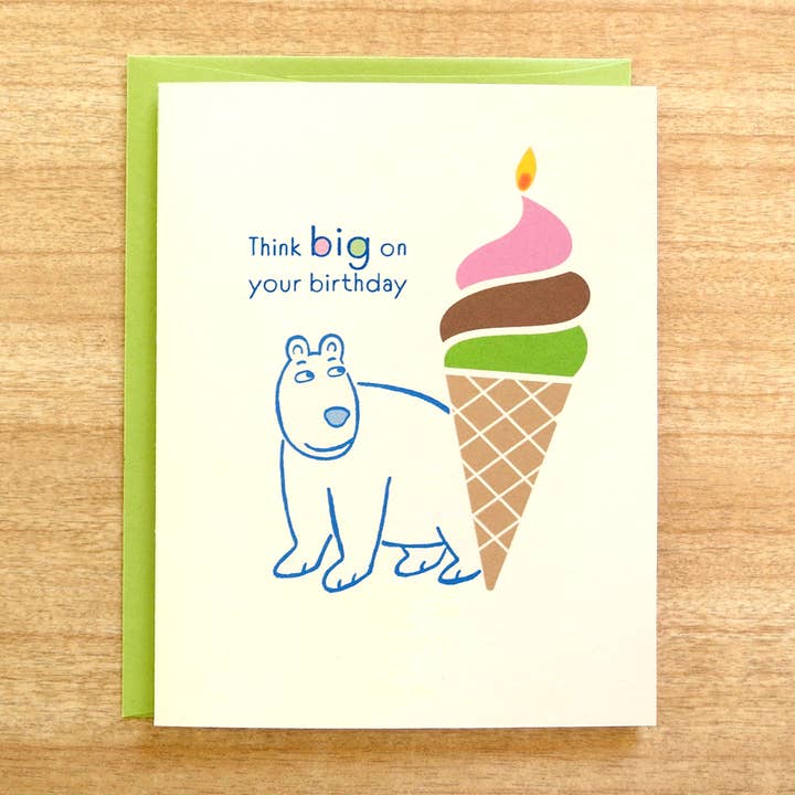 Polar Birthday Card for wholesale by INKLOSURES