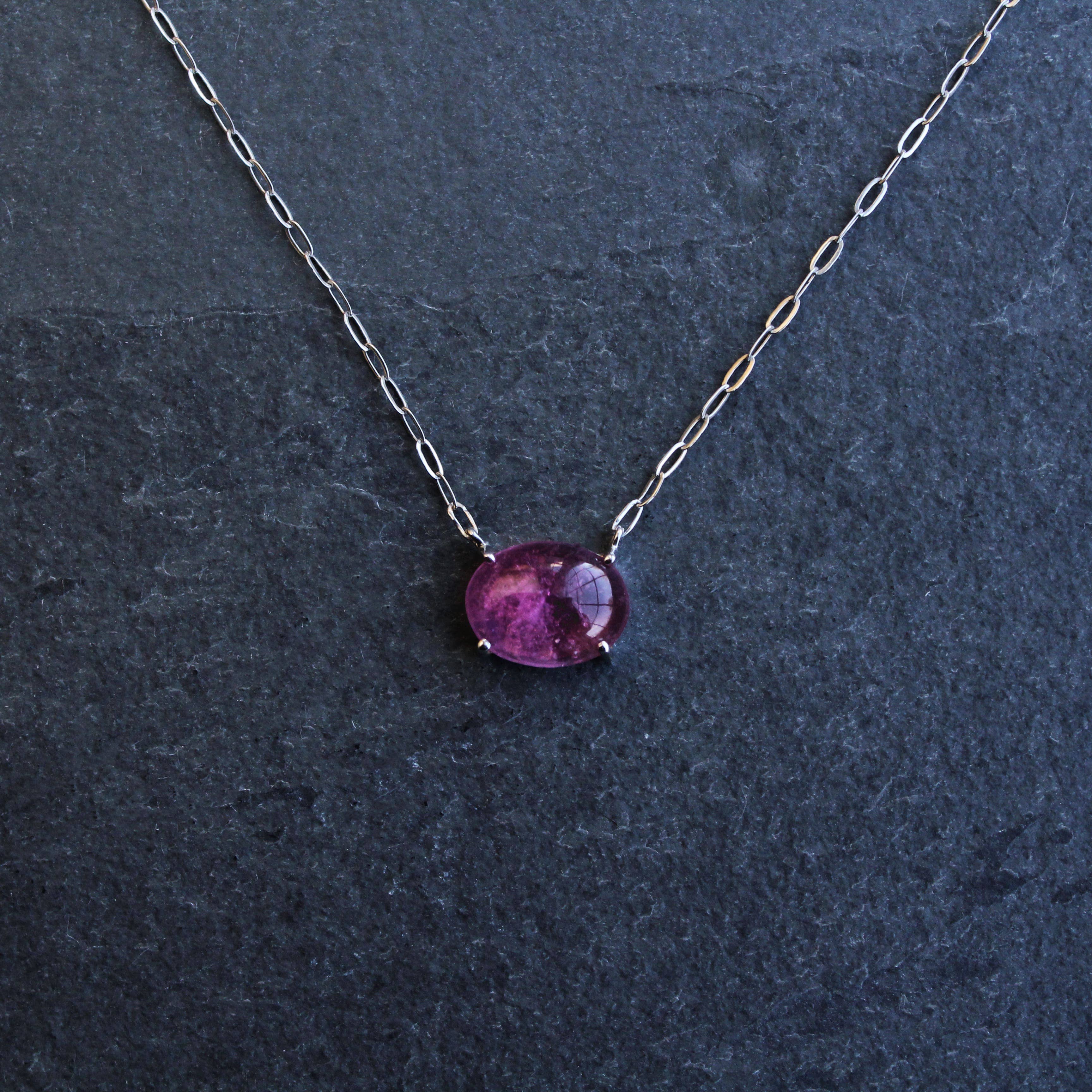 Kimiya Designs - Wholesale Pendant/Charm Necklace - Solitaire Oval Tourmaline Necklace5