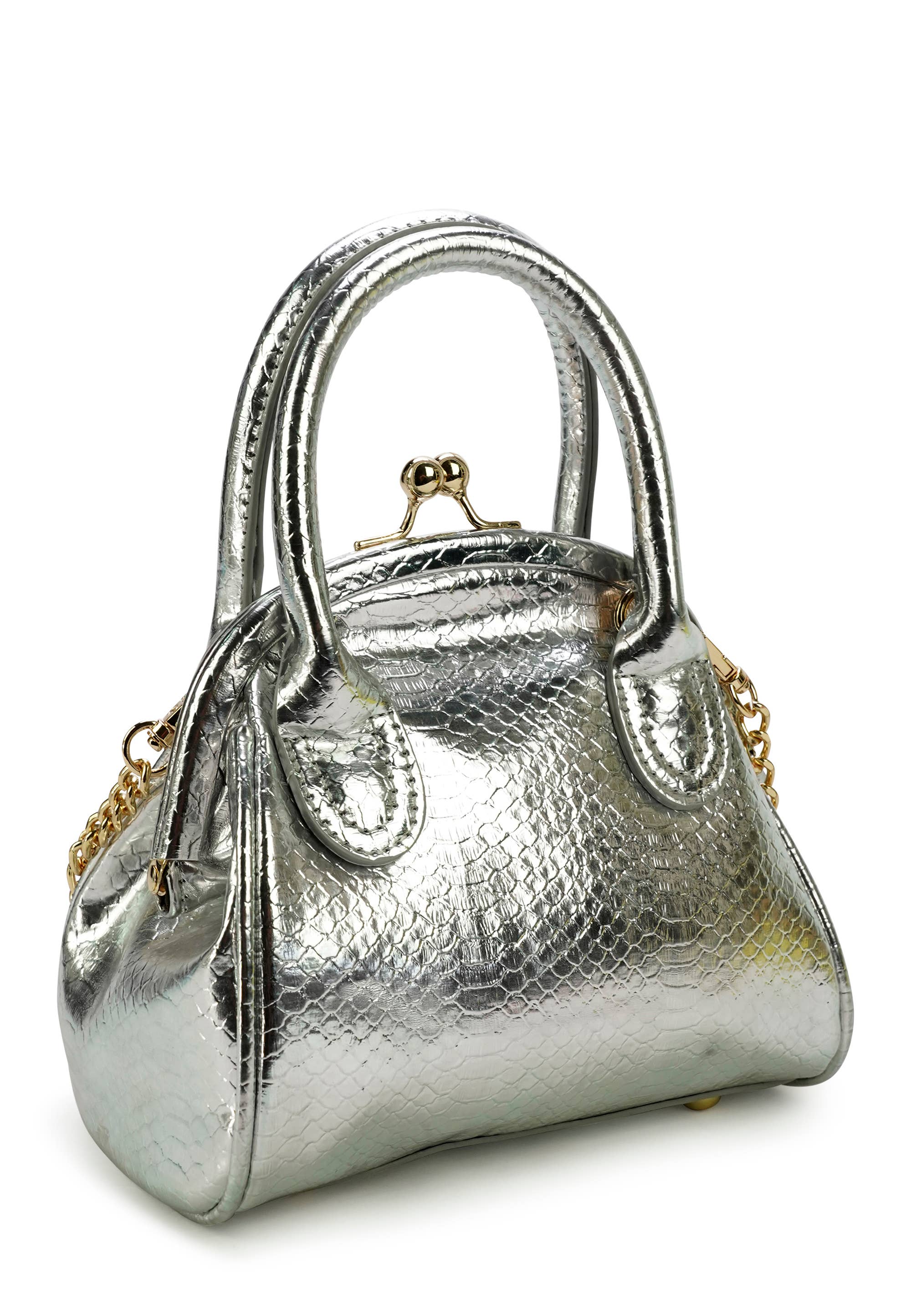HJS - Wholesale Shoulder Bag - Women's - 'MARIPOSA' Crossbody Bag - Small Size with Snake Print13