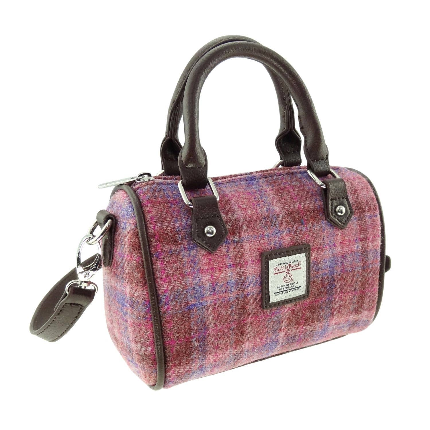 Glen Appin Of Scotland - Wholesale Top Handle Bag - Women's - LB1203 Harris Tweed 'Kilbride' Mini Bowling Bag11