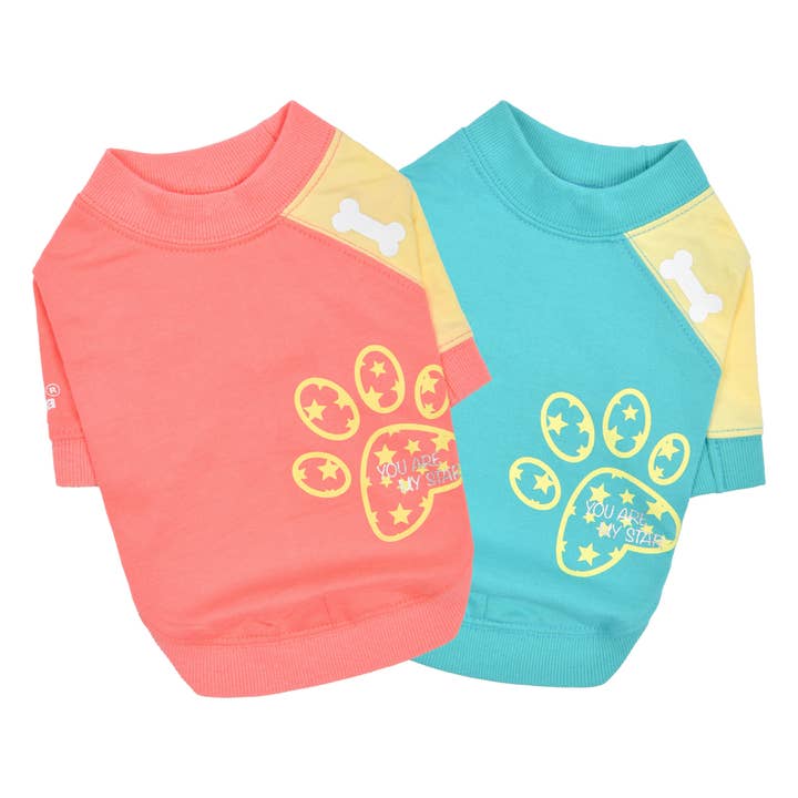 PAWISH DOG SHIRT PAW PRINT for wholesale by Puppia International Inc.