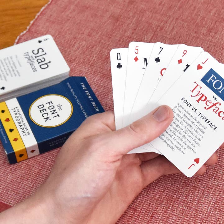 Knowhow Studio - Wholesale Playing Cards - The Font Deck: Playing Cards about Typography