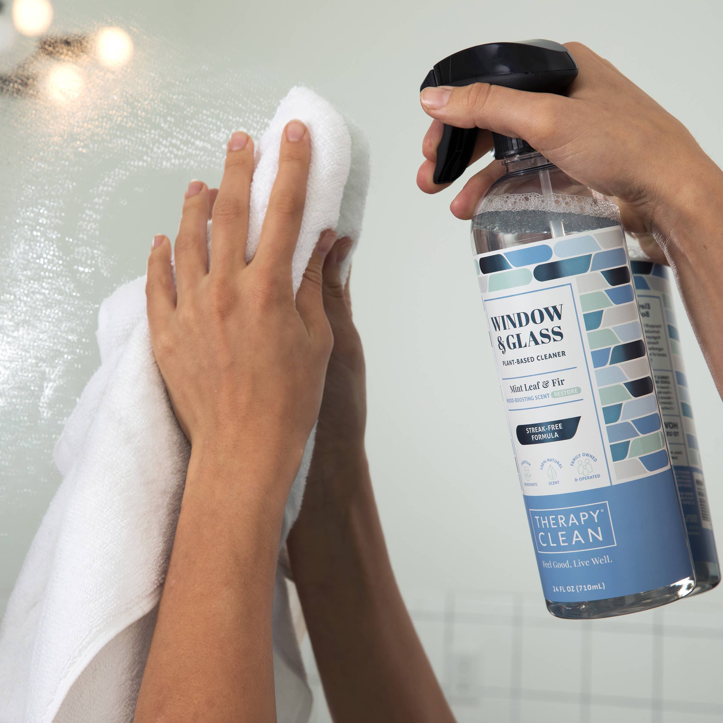 Therapy Clean - Wholesale Glass Cleaner - Window & Glass Cleaner 24 oz.1