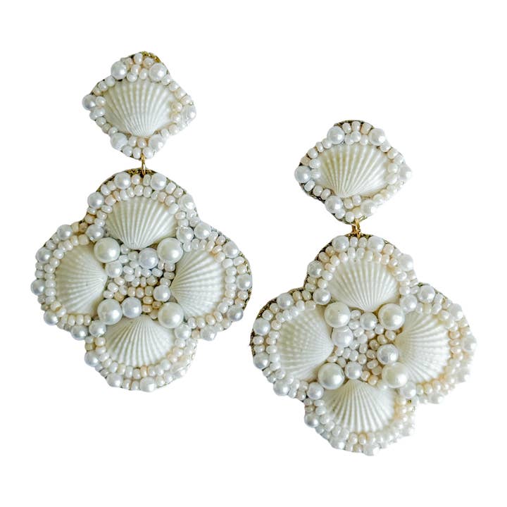 Isla Seashell Earrings for wholesale by Gaby & Grace