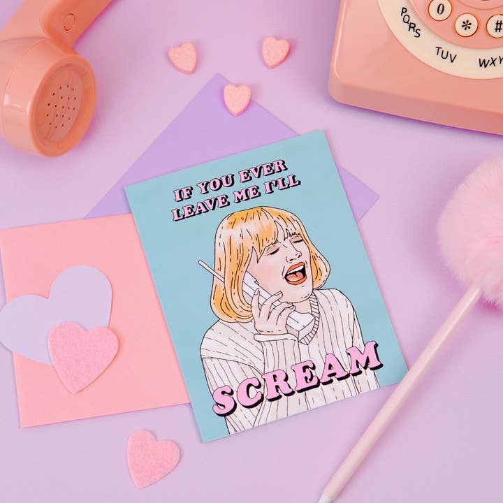 Party Mountain Paper co. - Wholesale Valentine's Day Card - Drew Scream | Last Chance