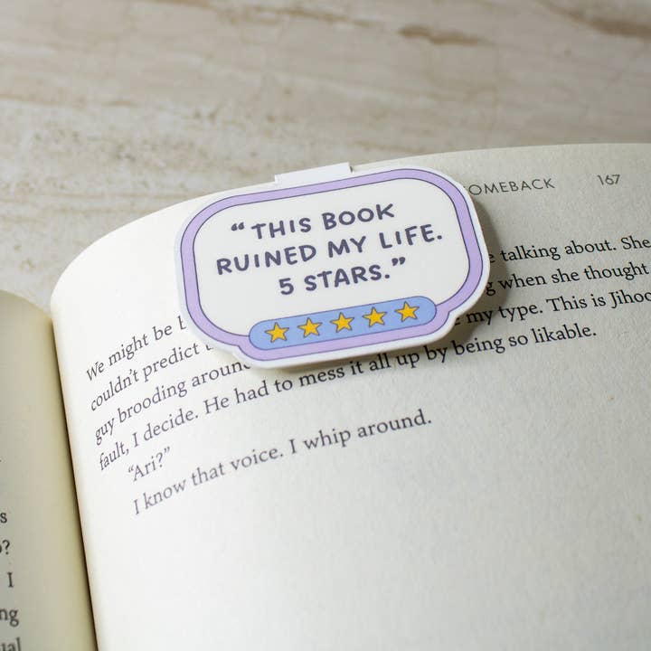 Book Review Magnetic Bookmark for wholesale by Aura State
