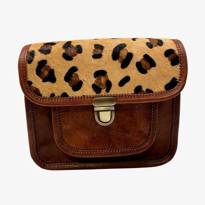 ODETTE LEO LEATHER SHOULDER BAG for wholesale by Louisa lee