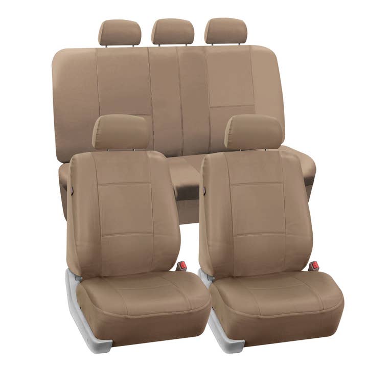 FH GROUP – wholesale Jacket – Women's – Premium PU Leather Seat Covers - Full Set Tan