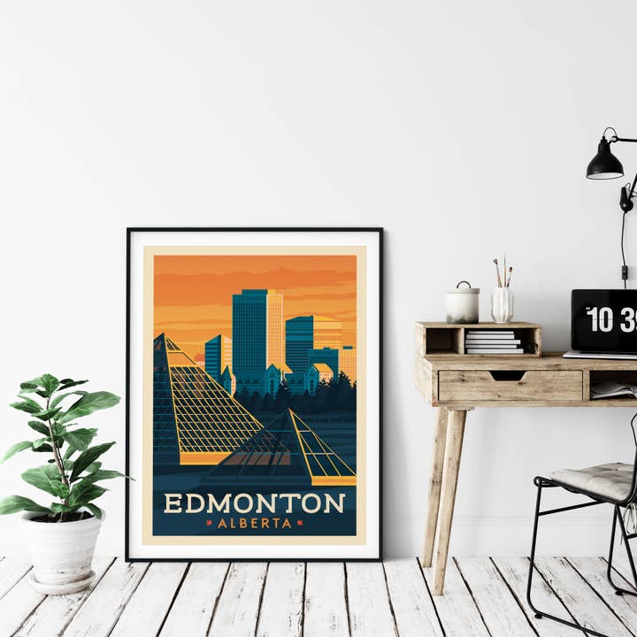 Olahoop Travel Posters - Wholesale Poster - Edmonton Alberta - Canada travel poster6