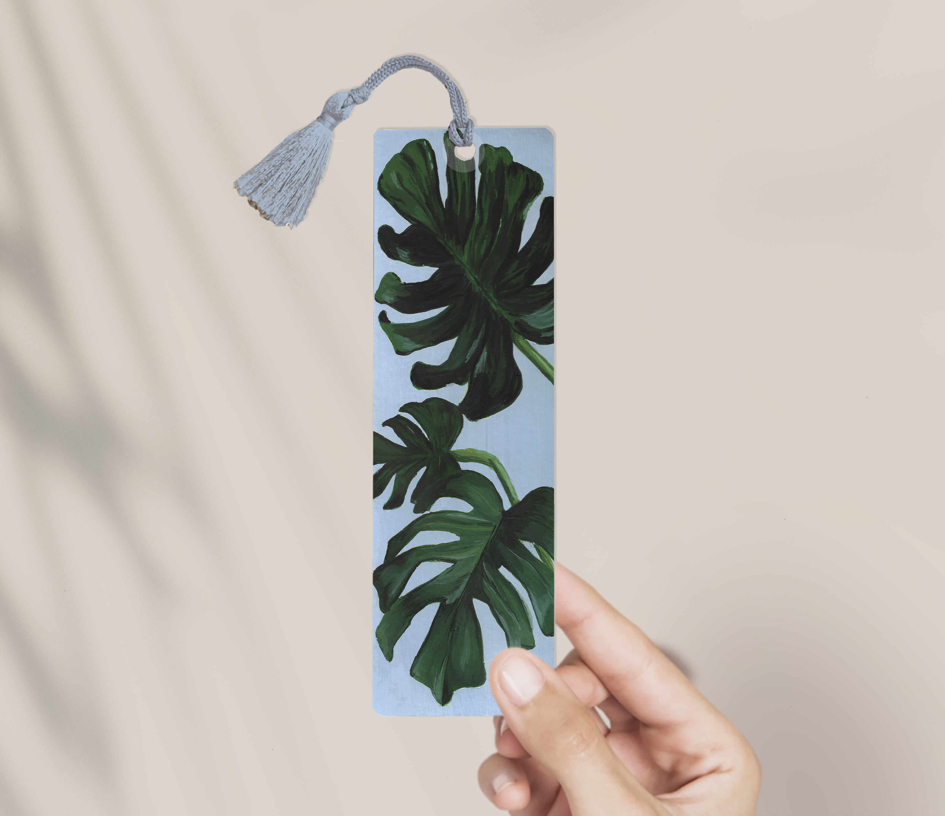 Victoria in Design - Wholesale Bookmark - Mon Monstera Bookmark with Tassel0