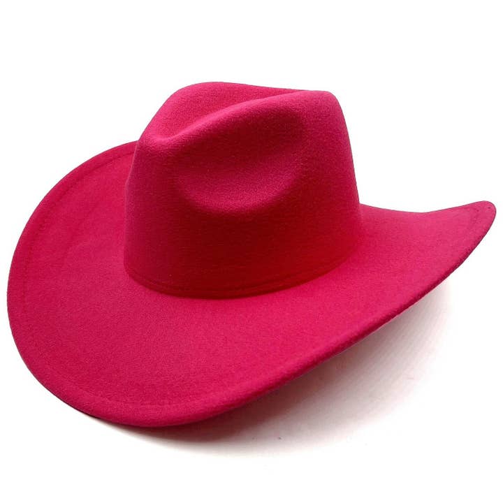 Diacly - Wholesale Cowboy Hat - Unisex - Basic Solid Color Western Cowboy Cowgirl Hat