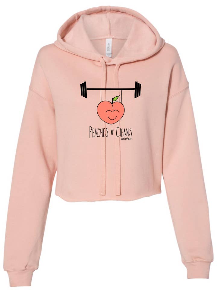 Peaches N' Cleans Crop Hoodie for wholesale by Kompass Apparel