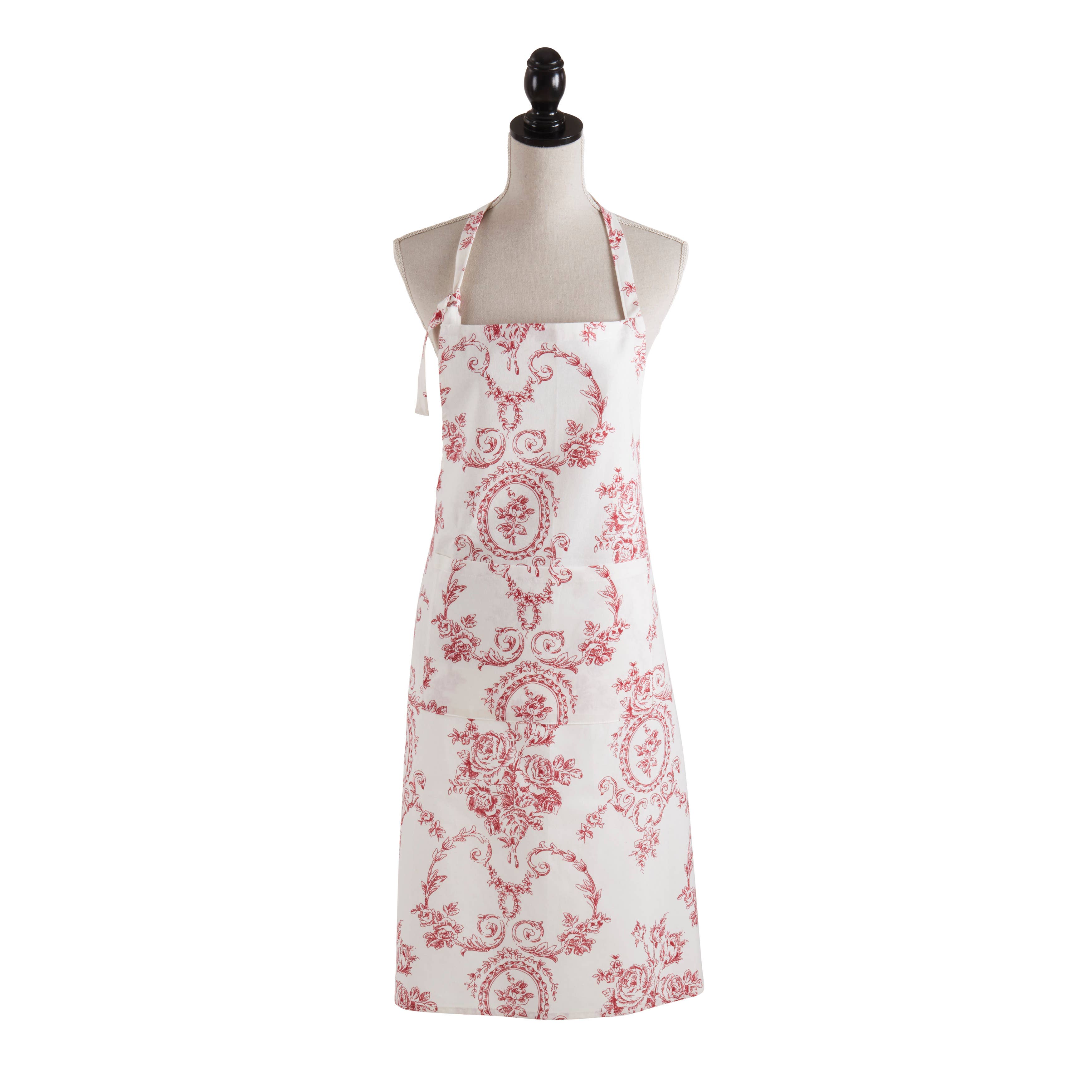 Saro Lifestyle - Wholesale Apron - Charming Toile Floral Apron5