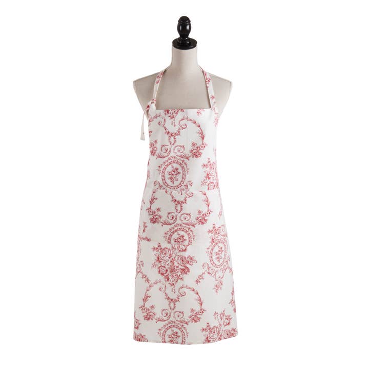 Saro Lifestyle - Wholesale Apron - Charming Toile Floral Apron5