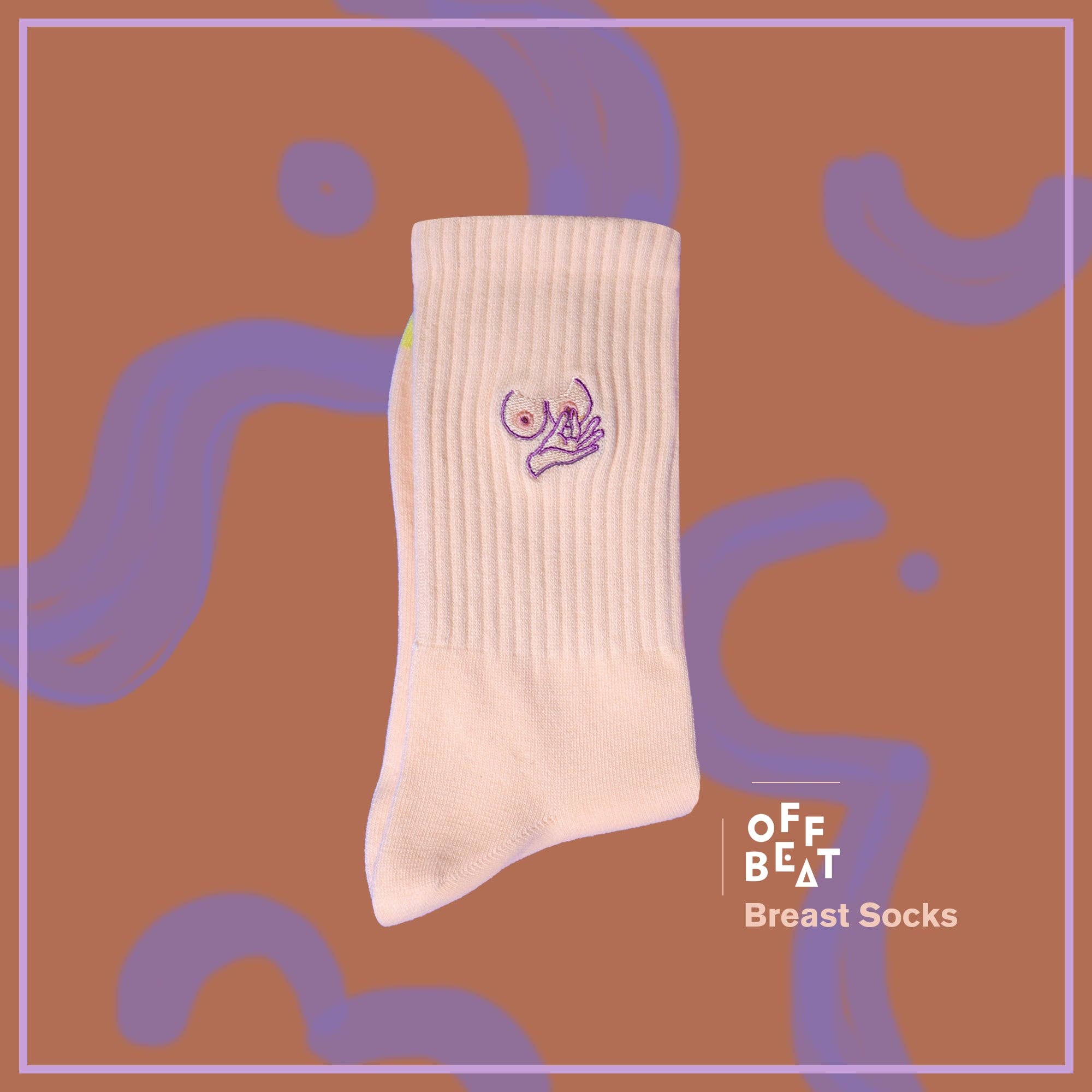 Offbeat - Wholesale Socks - Unisex - Bestickte Brust I Großhandel