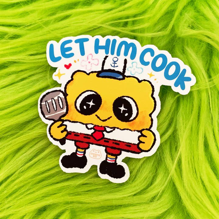 Ghostiekid - Wholesale Sticker - Let Him Cook | Vinyl Sticker|Sponge