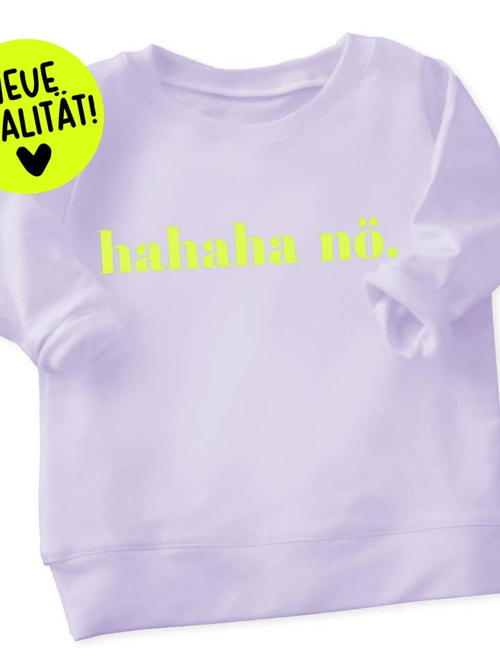 XL Flock-Patch - hahaha não *termocolante* por atacado de Paul und Clara