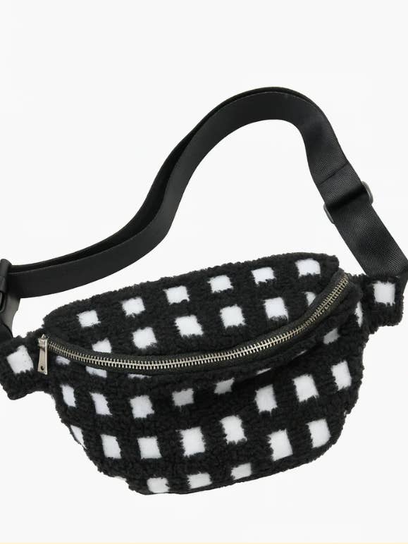 Belt Bag | Black + White for wholesale by Midnight Lunch