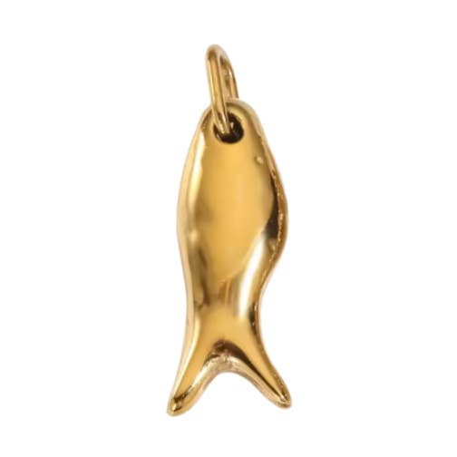 Fish Charm Gold for wholesale by Coco Luna Collection
