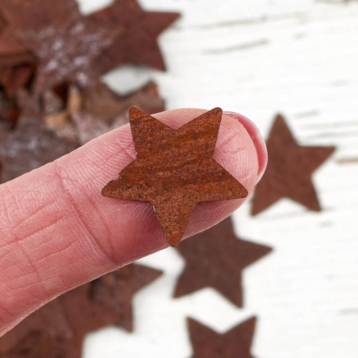 Factory Direct Craft - Vente Matériels de bricolage - Étoiles en étain rouillé 3/4 pouces en lot de 100 pièces1