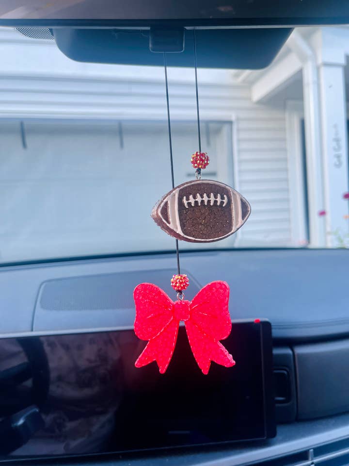 Profumatore per auto a forma di pendente con spirito scolastico calcistico per la vendita all'ingrosso da parte di Stay Fresh’ies Air Fresheners