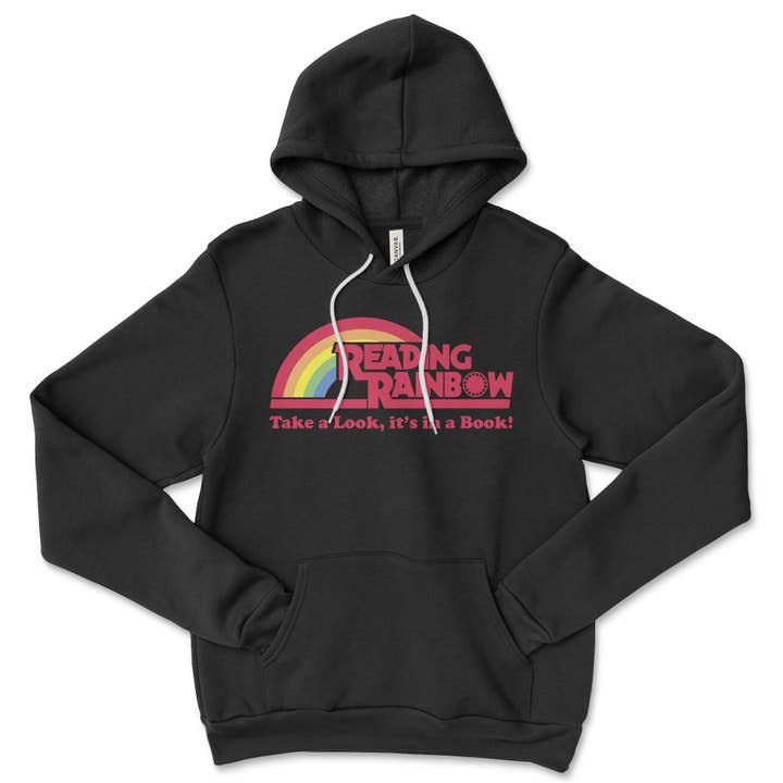 Keen Bee Studio - Wholesale Hoodie - Women's - Reading Rainbow Hoodie: Retro 80s Book Lover Sweatshirt1