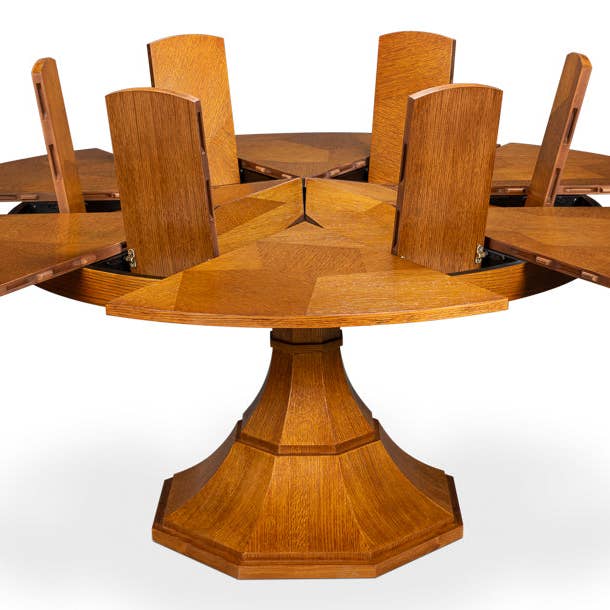 LOOMLAN - Wholesale Side Table - Giselle Jupe Extendable Wooden Dining Table40