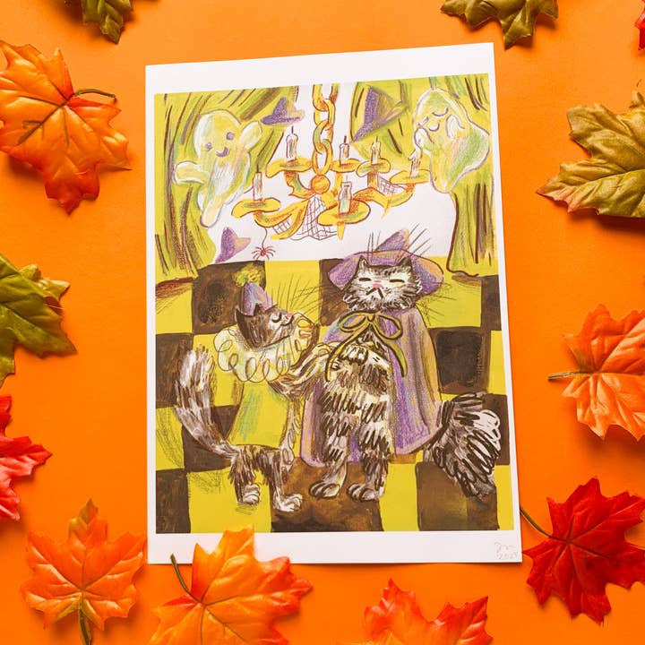 Spooky Balroom A4 Print for wholesale by Sophie Heywood