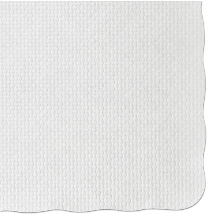 Everyday Supply Co - Wholesale Placemat - Hoffmaster Scalloped Edge White Placemats, 9.5x13.5, 1000/Carton