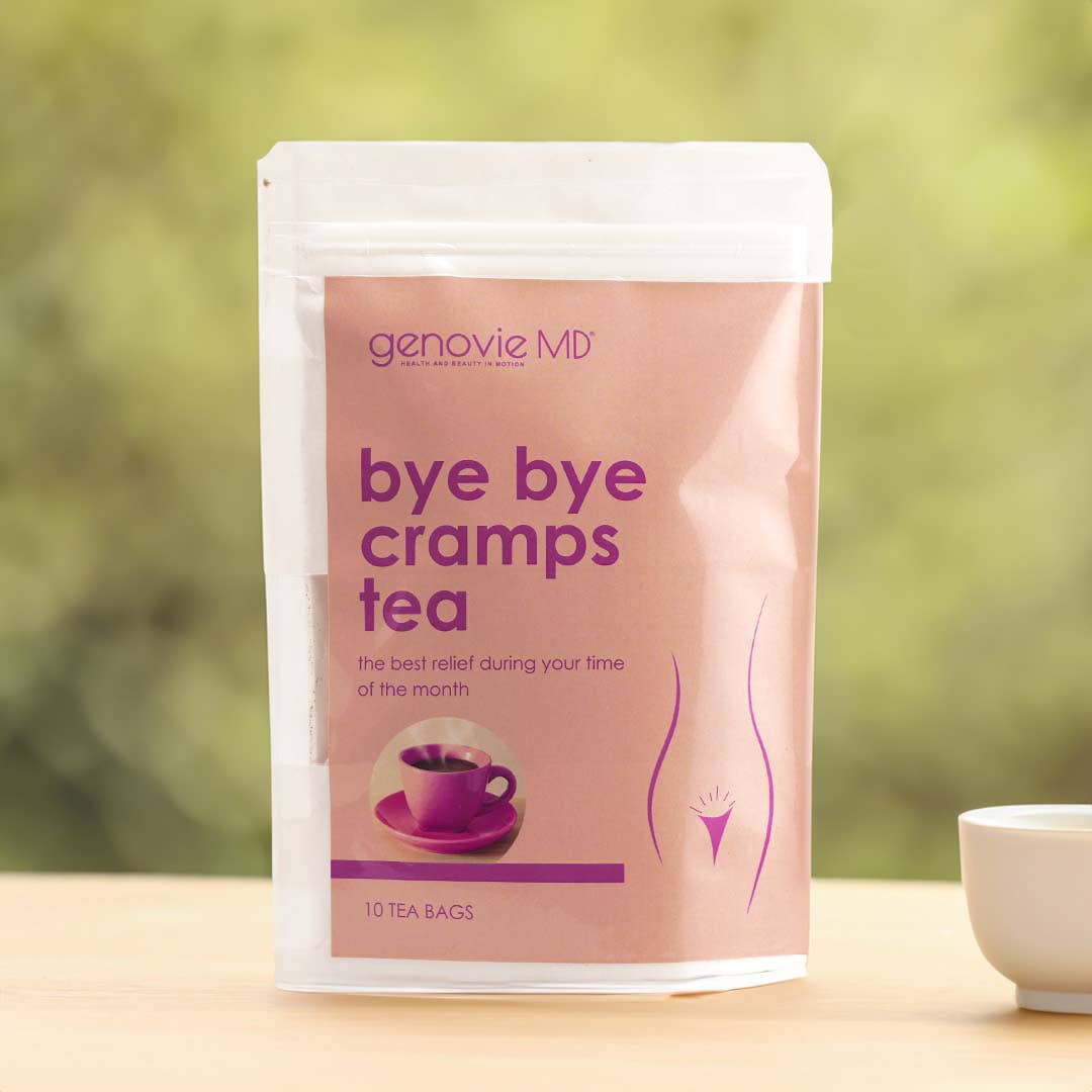 GenovieMD - Wholesale Health/Detox Tea - Bye Bye Cramps Tea, 10 tea bags Ease Menstrual Comfort