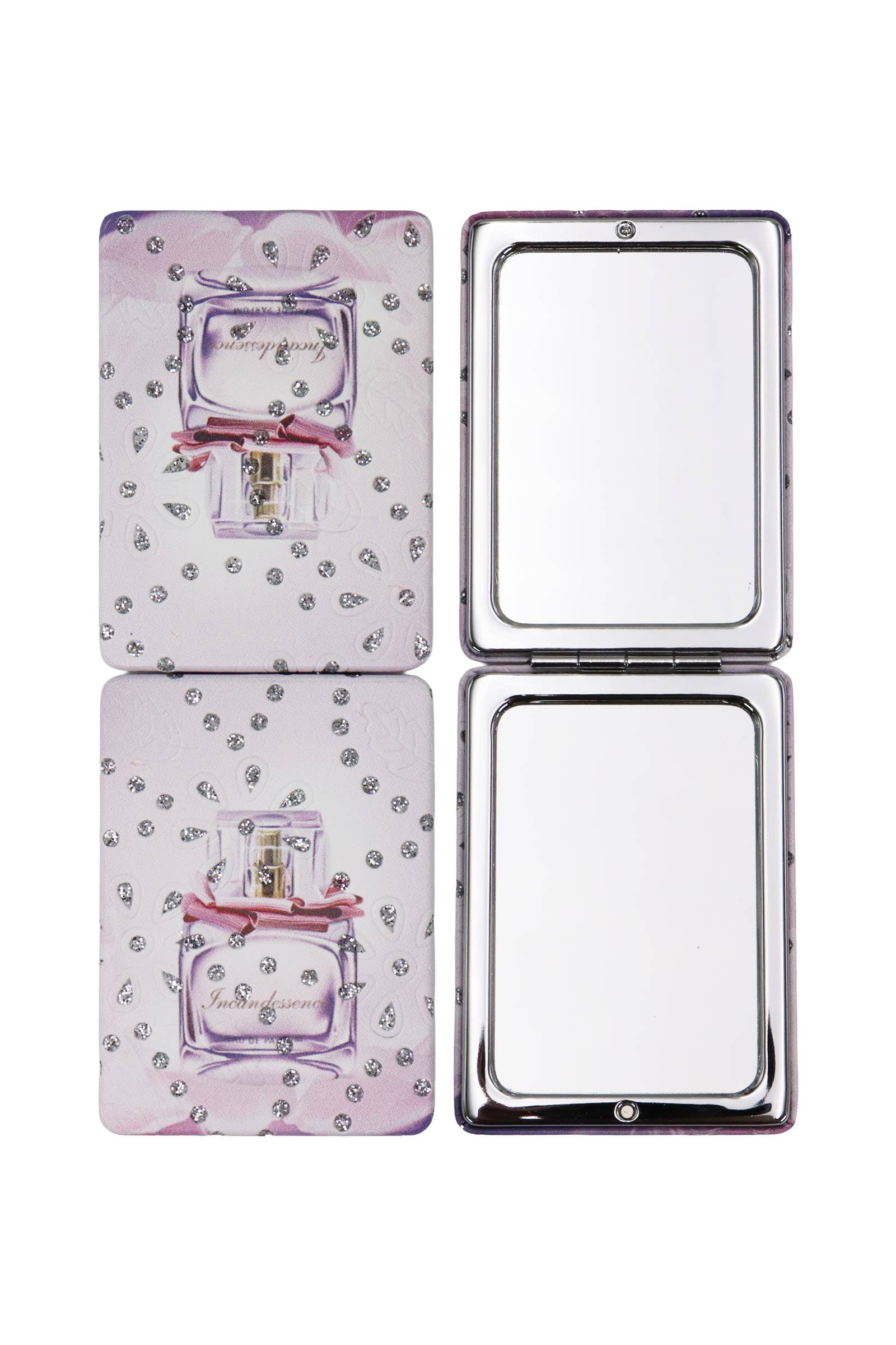 ASSORTED Eau De Parfum Perfume Glitter Compact Mirror for wholesale on Faire4