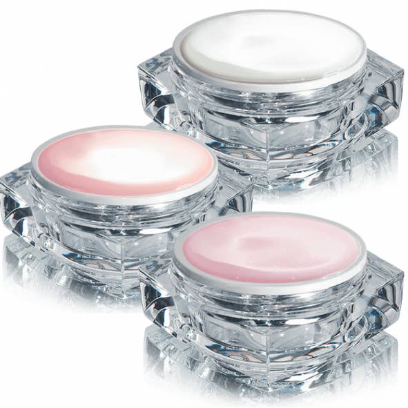 Titanium French UV Gel Baby Boomer Set - 3 x 10 g for wholesale by HOLLYWOOD NAILS