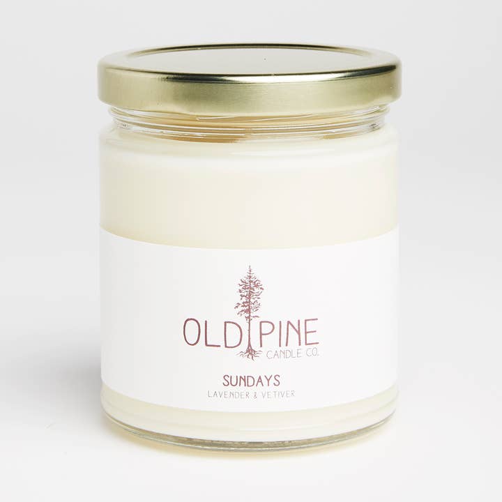 Sundays Candle for wholesale by Old Pine Candle Co