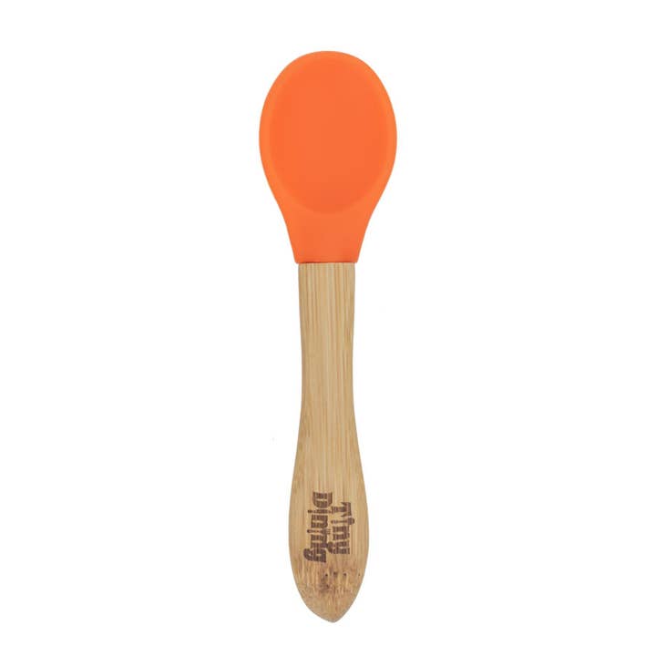 Tiny Dining Cuillère souple en bambou pour enfants Orange pour la vente par Rinkit Ltd