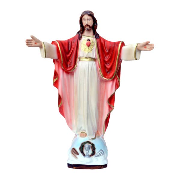 Statue of the Risen Jesus Christ 30 cm in resin made in Italy for wholesale by ArteSacraCaravaggio