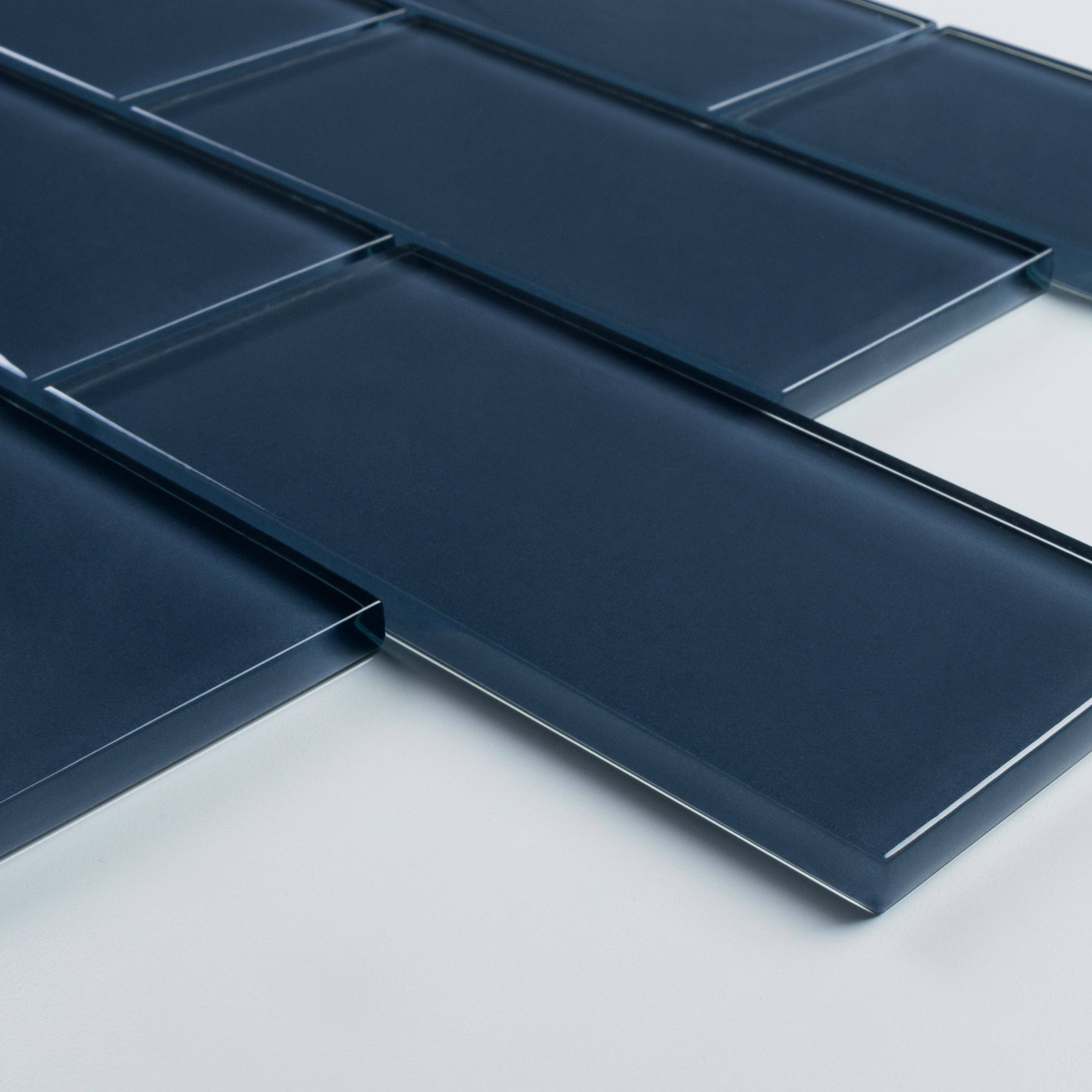 WS Tiles - Vente Carrelages muraux - Carreau de mosaïque en verre de 3" x 6", dosseret pour cuisine et salle de bain - 5 pieds carrés par carton69