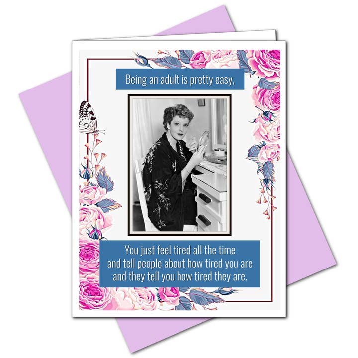 Ümlaut Brooklyn - Wholesale Everyday Greeting Card - Being An Adult - Everyday Card