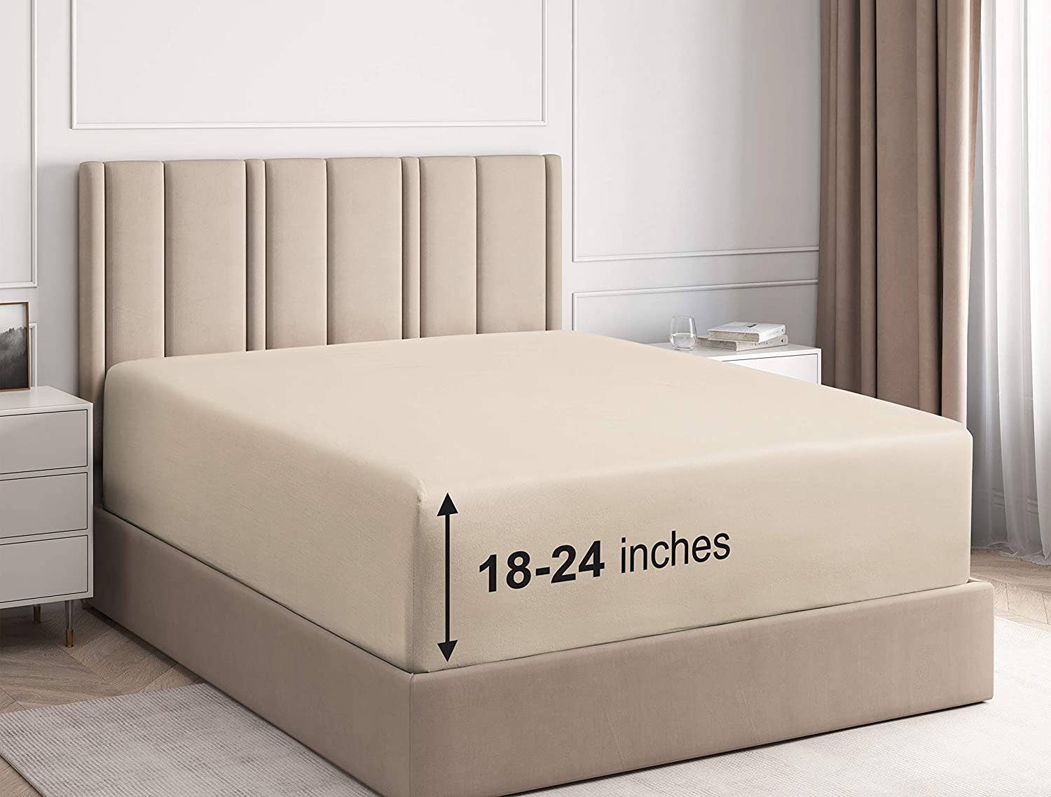 CGK Unlimited - Vente Draps-housses - Drap plat 100 % coton - Drap supérieur doux 400 fils6