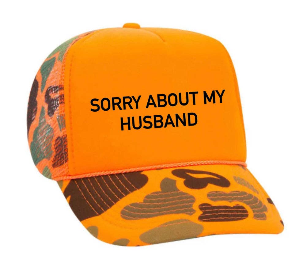 Inappropriate Trucker Hats - Wholesale Trucker Hat - Women's - Sorry About My Husband Trucker Hat16