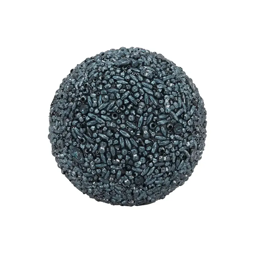 Fennco Styles – wholesale Decorative tabletop object – Glamorous Beaded 4" Decorative Sphere, 5 Colors7