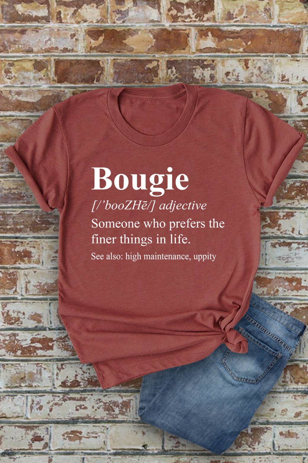 Top Avenue – Engroshandel T-shirt med print - Dame – Bougie Definition, Unisex rundhalset T-shirt2