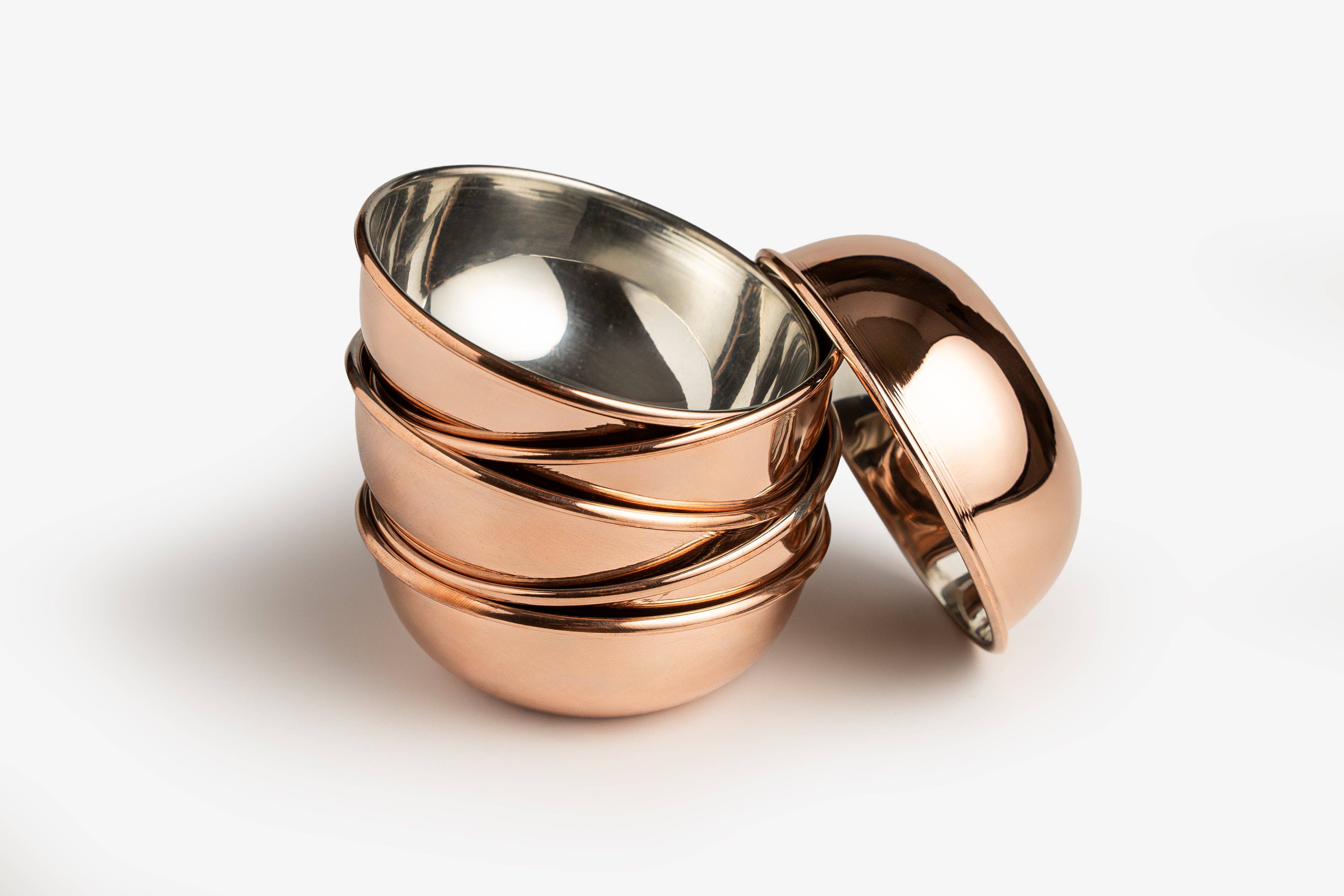 Olive Oil Anatolia - Wholesale Condiment/Dip Bowl - Set Of Six Handcrafted Copper Oil & Sauce Dipping Bowls4