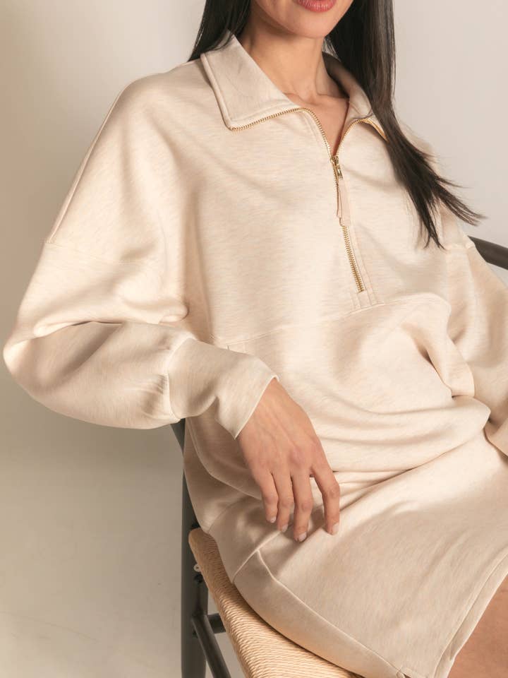 P. CILL – wholesale Sweatshirt - Dam – P. CILL Butter Modal tröja med dragkedja67