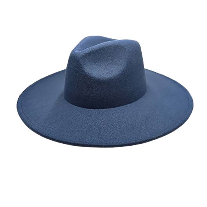 AdornWise - Wholesale Fedora - Women's - Vegan Felt Wide Brim Rancher Hat