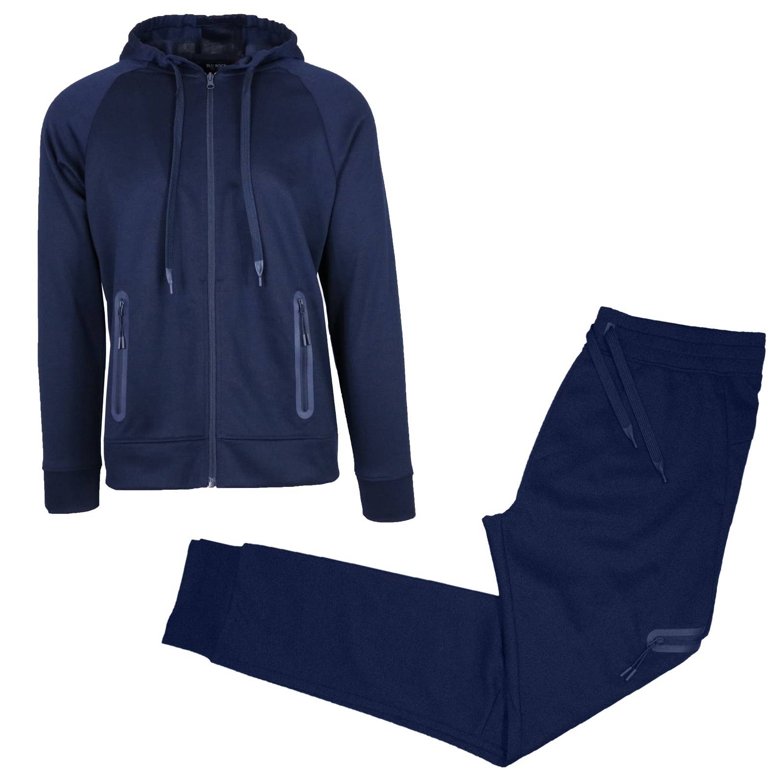 Galaxy By Harvic - Wholesale Lounge Set - Men's - 2-Piece Men's Tech Fleece Hoodie & Jogger Set (S-3XL)4