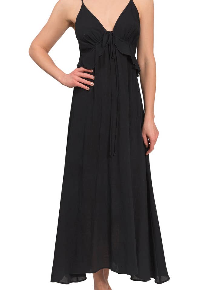 Sophia Nightgown - Black Cloud Cotton for wholesale by Everyday Ritual