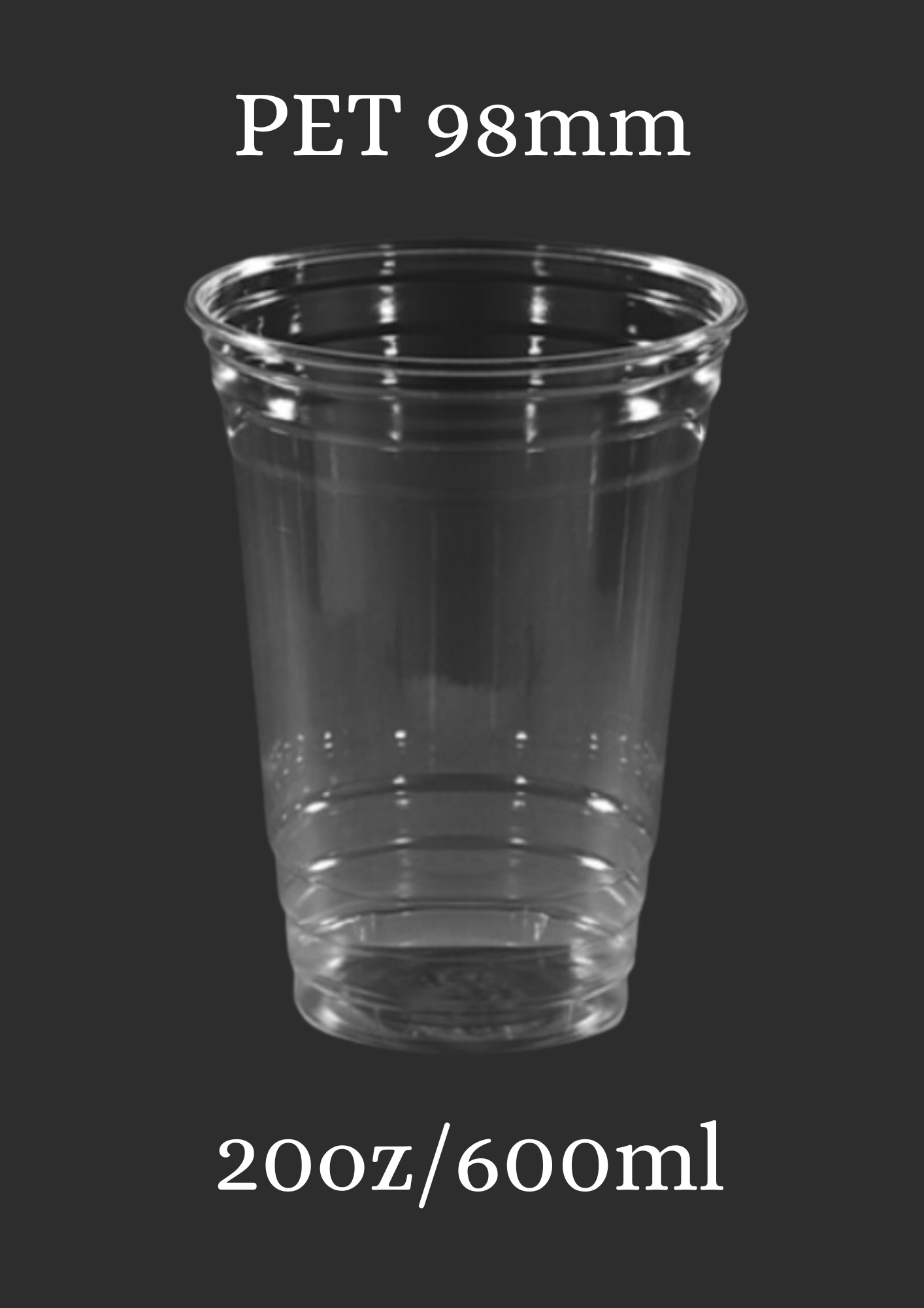 UNIMIX FLORAL - Wholesale Disposable Cup - Disposable PET Cup & Lid 98mm In Various Sizes & Types 50/PK1