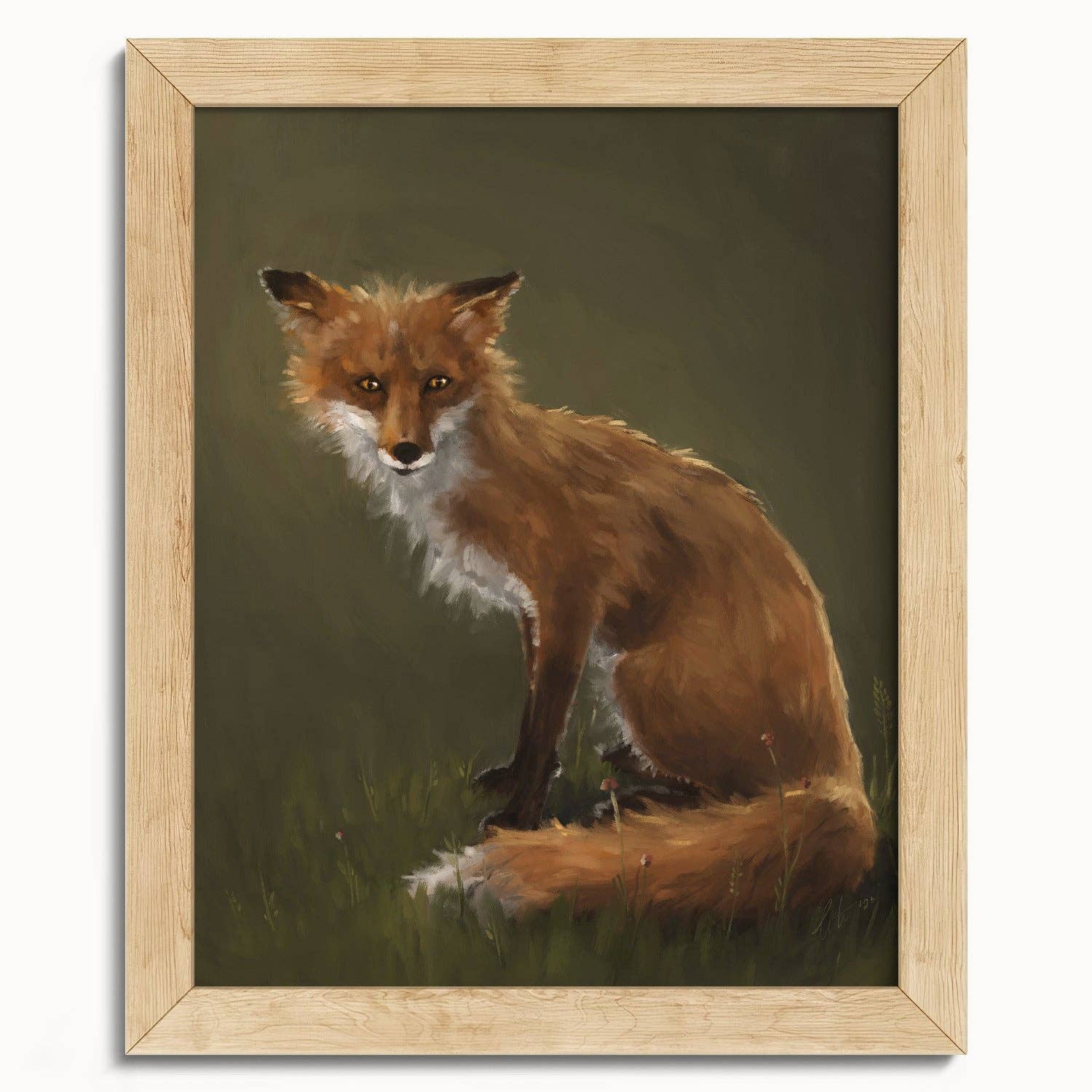 The Ugly Cat Studio - Wholesale Art Print - Forest Fox Oil Painting rt Print12