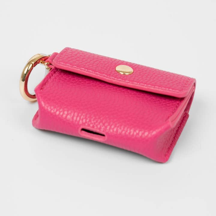 ÊTRE - Wholesale Airpod/Earbud Case - Men's - Asher Wireless Earbuds Case - Pink, Faux Leather2