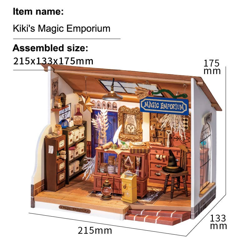 Hands Craft - Wholesale DIY Craft Kit - DIY Miniature House Kit: Kiki's Magic Emporium2